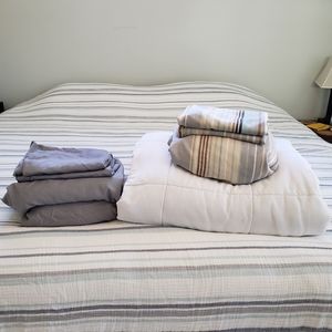 Duvet, Duvet Cover, and Sheets